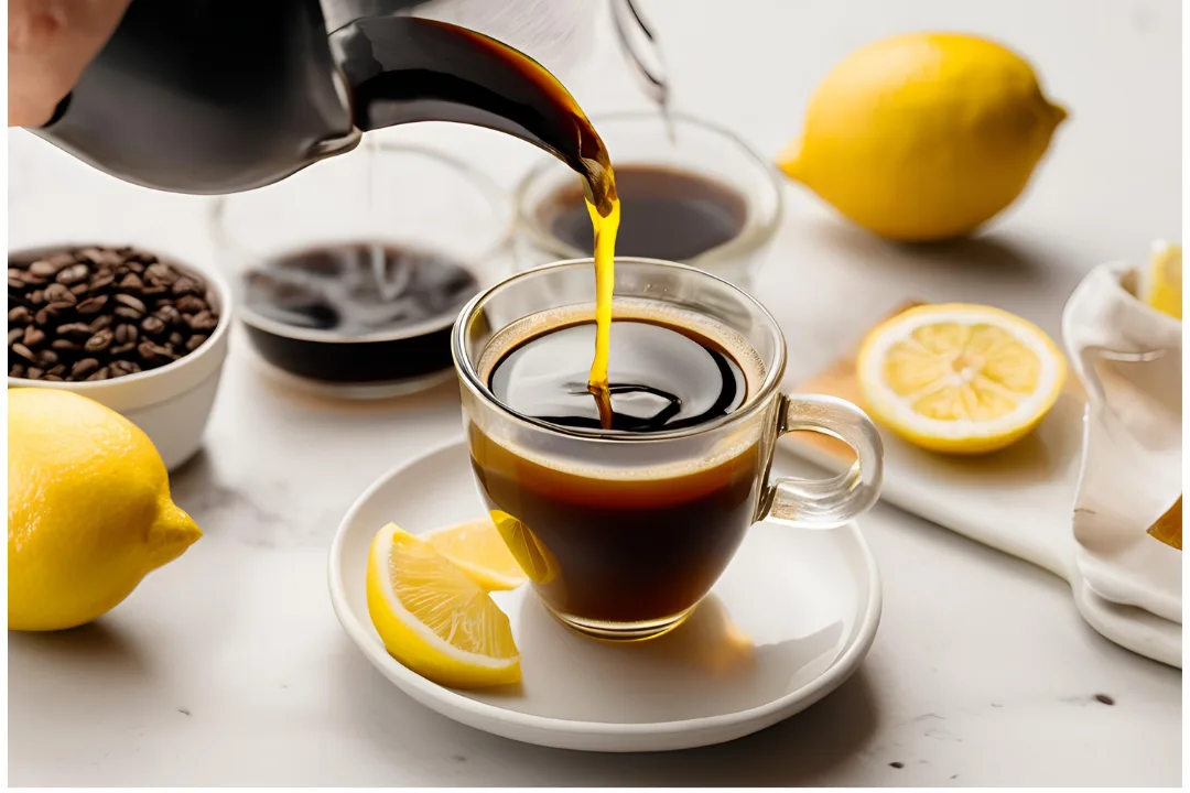 11 - The final drink with a hint of citrus aroma, a warm amber tone, and a refreshing zest