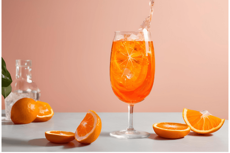 Aperol Spritz Recipe Without Prosecco 20 – Soda water fizzing as it mixes with the Aperol, creating bubbles