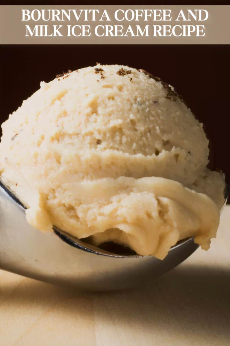 Bournvita coffee and milk ice cream recipe