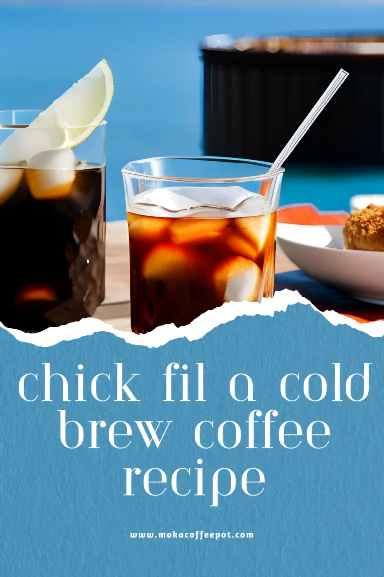 Chick fil a cold brew coffee recipe