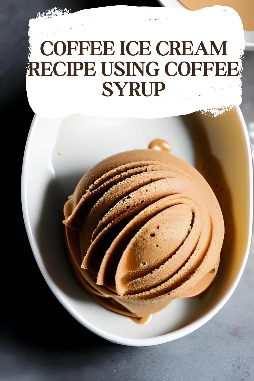 Coffee ice cream recipe using coffee syrup