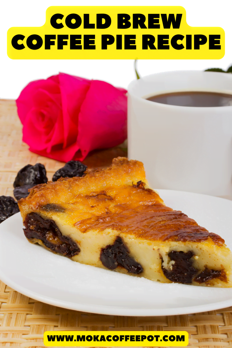 Cold brew coffee pie recipe