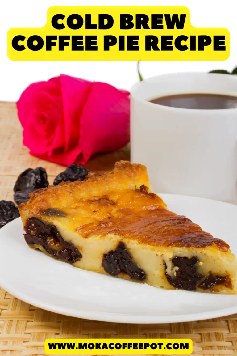 Cold brew coffee pie recipe