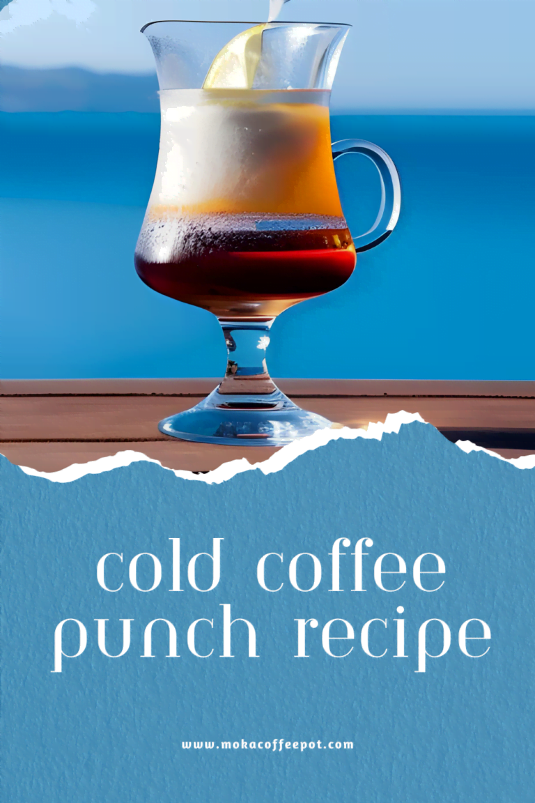 Cold coffee punch : Recipe Inside Cold coffee punch : Recipe Inside