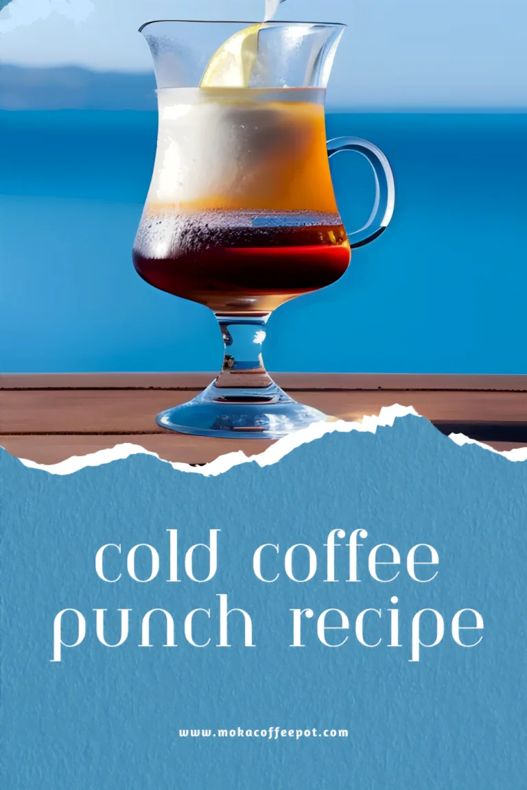 Cold coffee punch : Recipe Inside