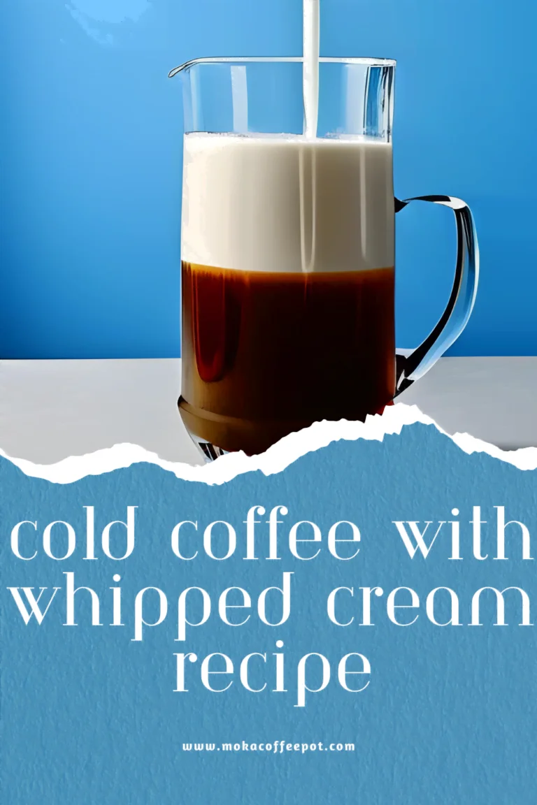 Cold coffee with whipped cream recipe