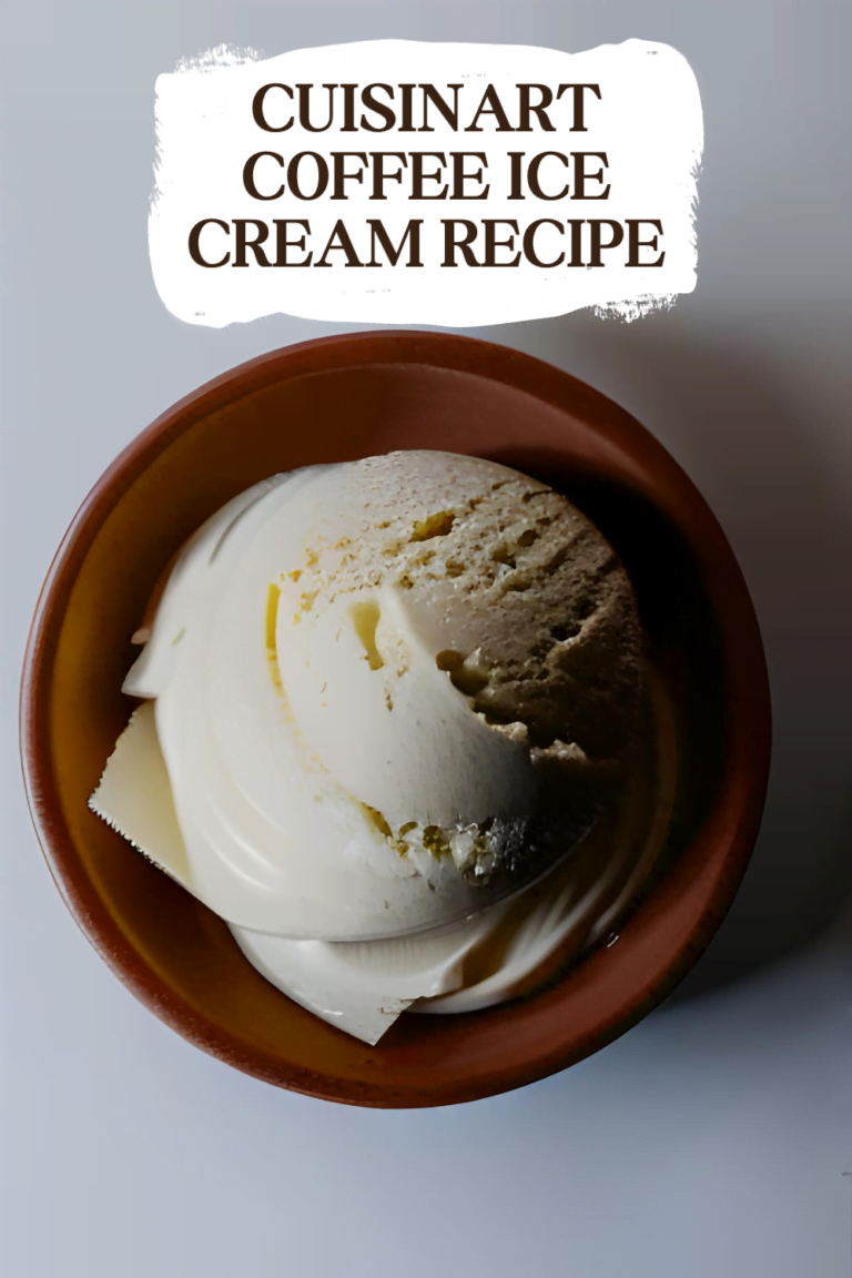 Cuisinart coffee ice cream recipe : Perfectly Creamy and Smooth!