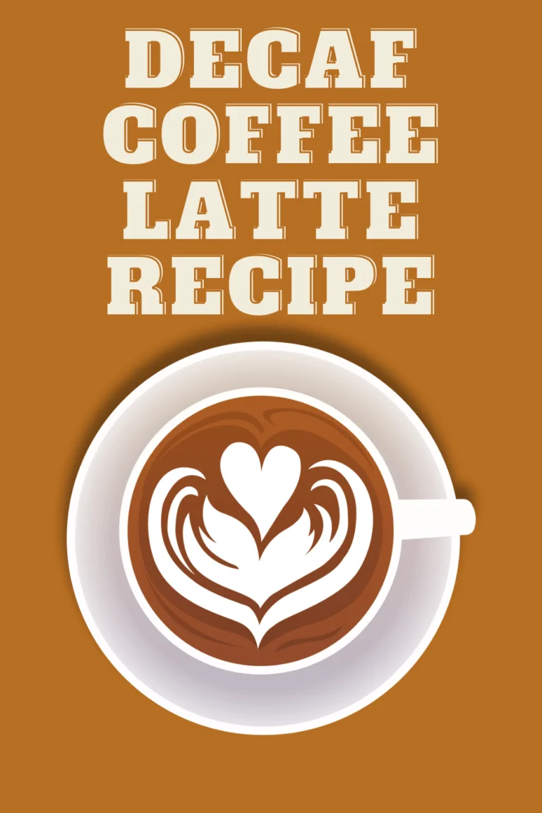 Decaf coffee latte recipe