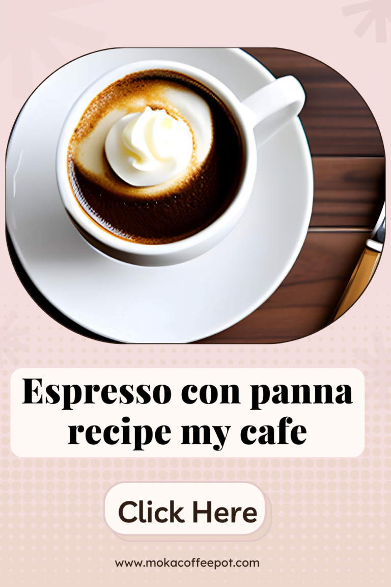 Espresso Con Panna Recipe My Cafe: A Luxurious Twist