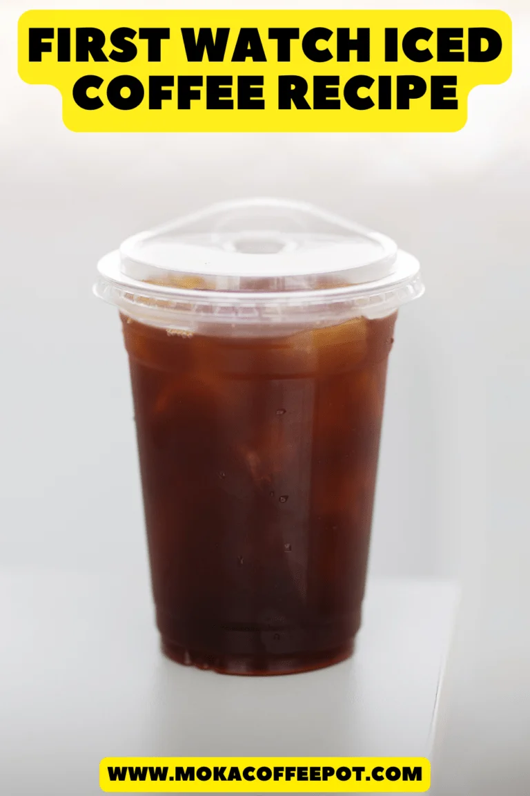 First watch iced coffee recipe