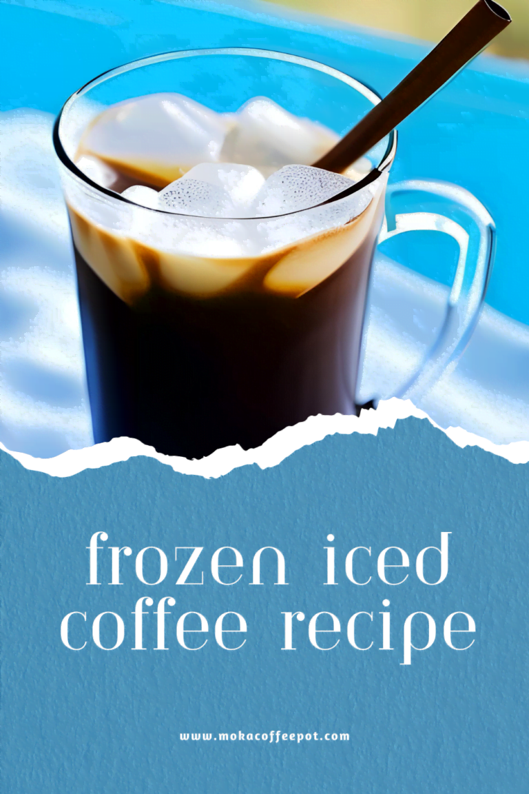 Frozen iced coffee recipe : Cool Off with a Delicious Treat