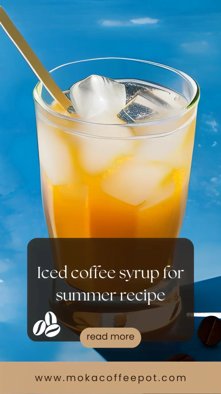 Iced coffee syrup for summer recipe Iced coffee syrup for summer recipe