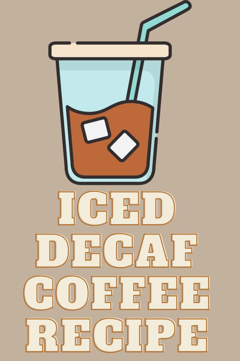 Iced decaf coffee recipe Iced decaf coffee recipe