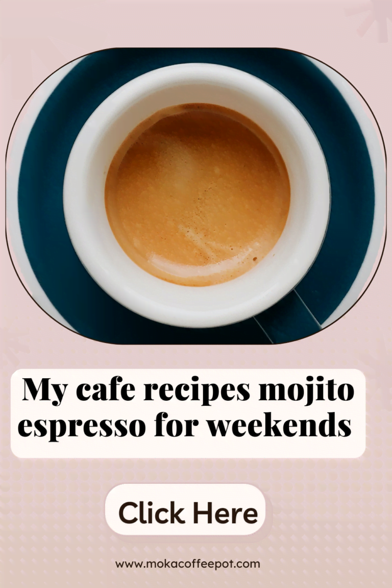 My Cafe Recipes Mojito Espresso for Weekends