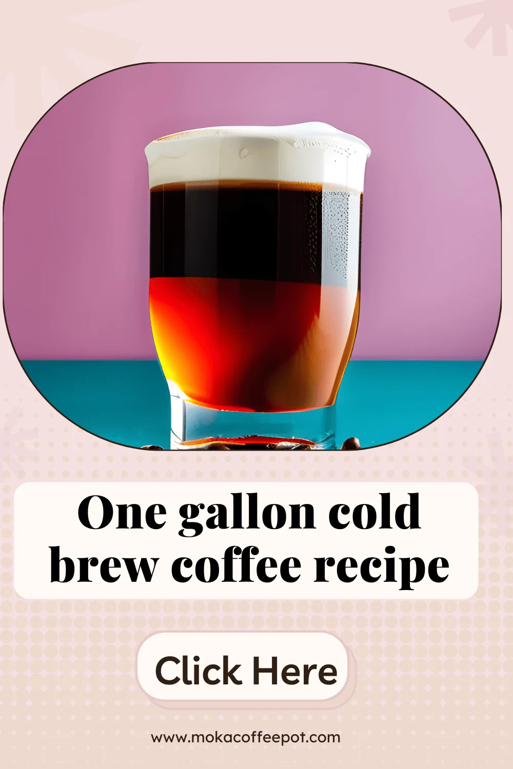 One gallon cold brew coffee recipe