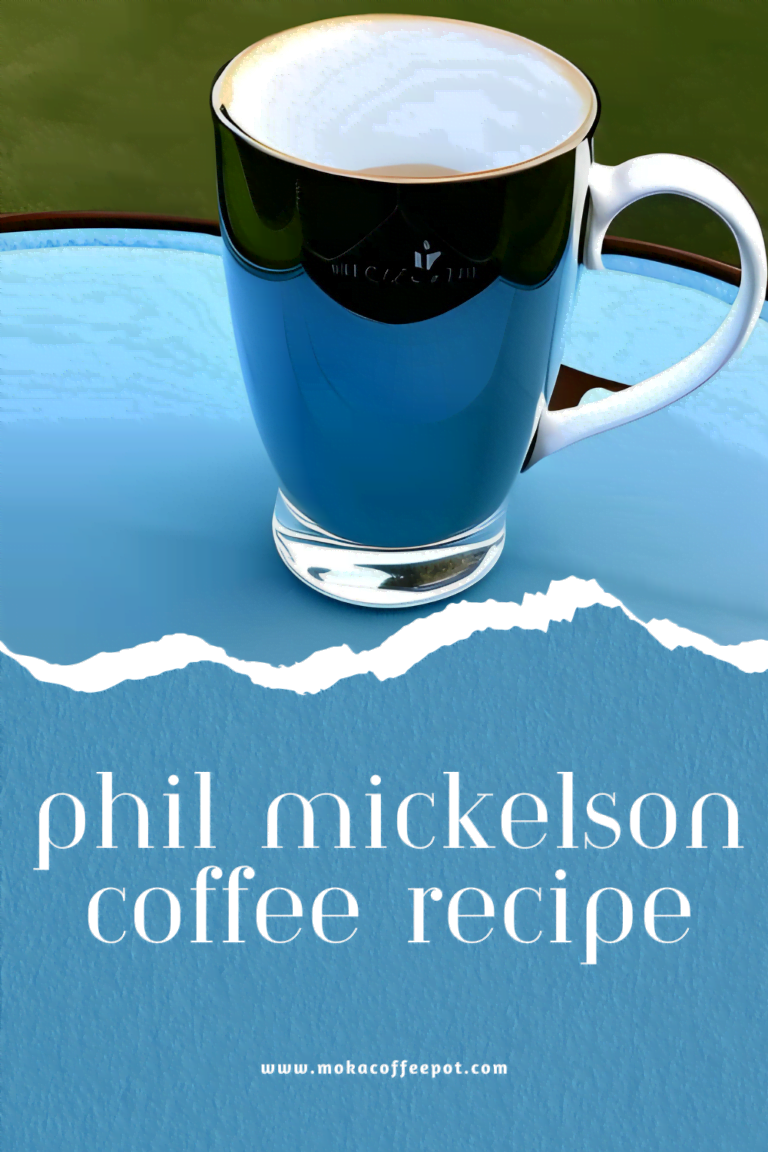 Phil mickelson coffee recipe