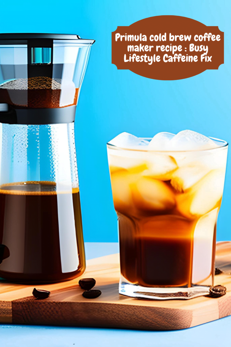 Primula cold brew coffee maker recipe : Busy Lifestyle Caffeine Fix
