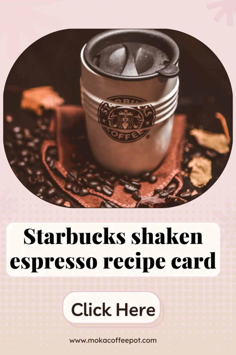 Starbucks Shaken Espresso Recipe Card: Recreate the Iconic Drink Starbucks shaken espresso recipe card