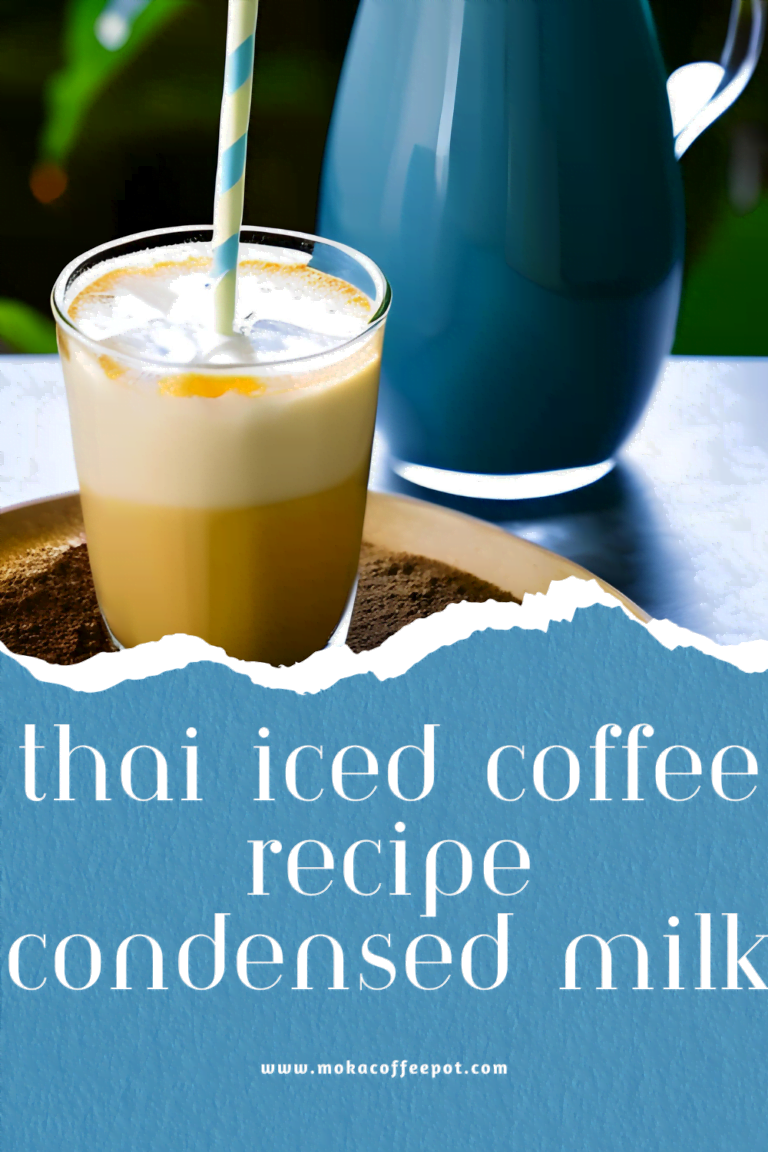 Thai iced coffee recipe condensed milk : A Creamy and Delicious Twist