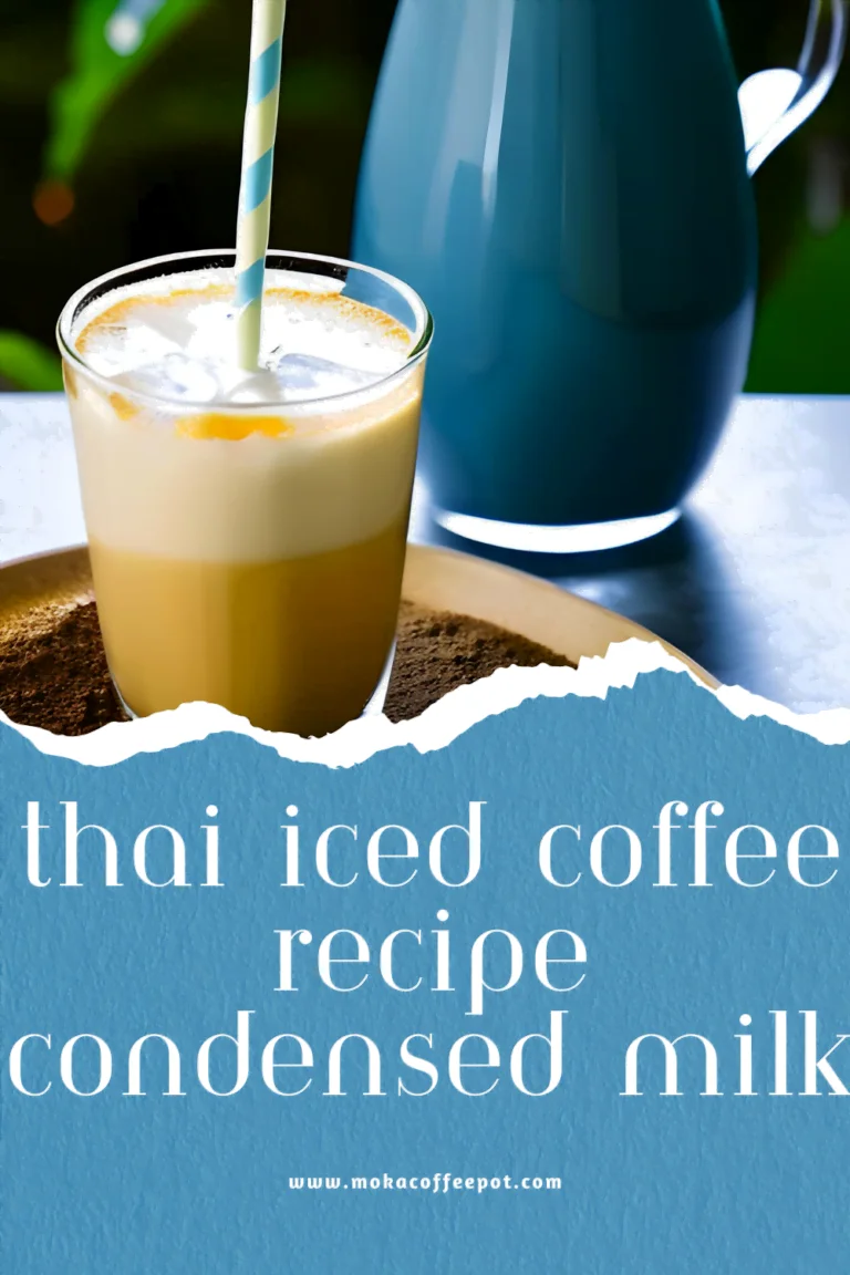 Thai iced coffee recipe condensed milk