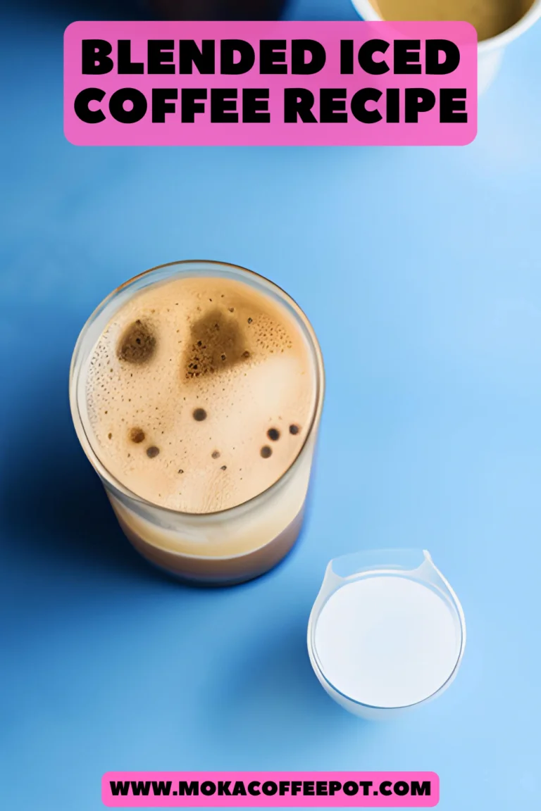 Blended iced coffee recipe : Smooth and indulgent