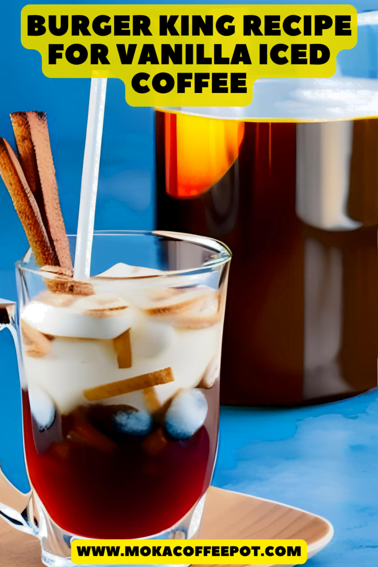 Burger king recipe for vanilla iced coffee