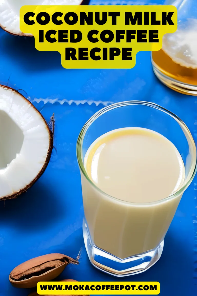 Coconut milk iced coffee recipe : Tropical Twist