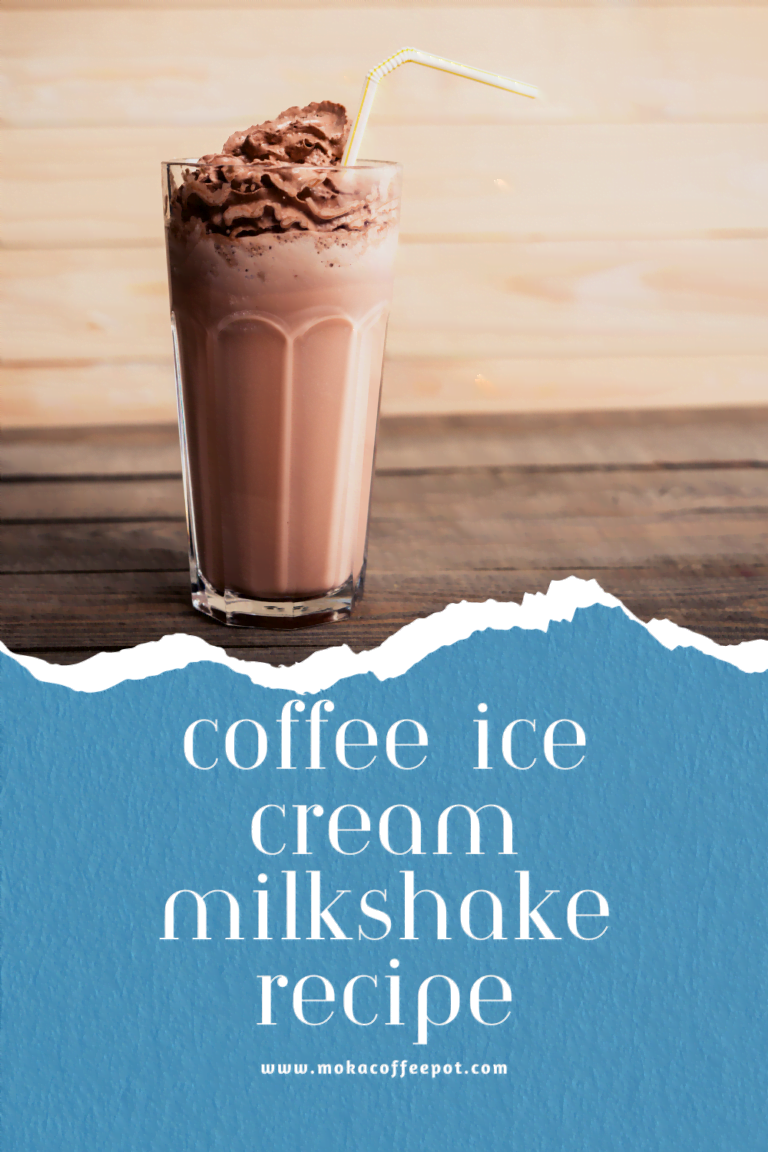 Coffee ice cream milkshake recipe