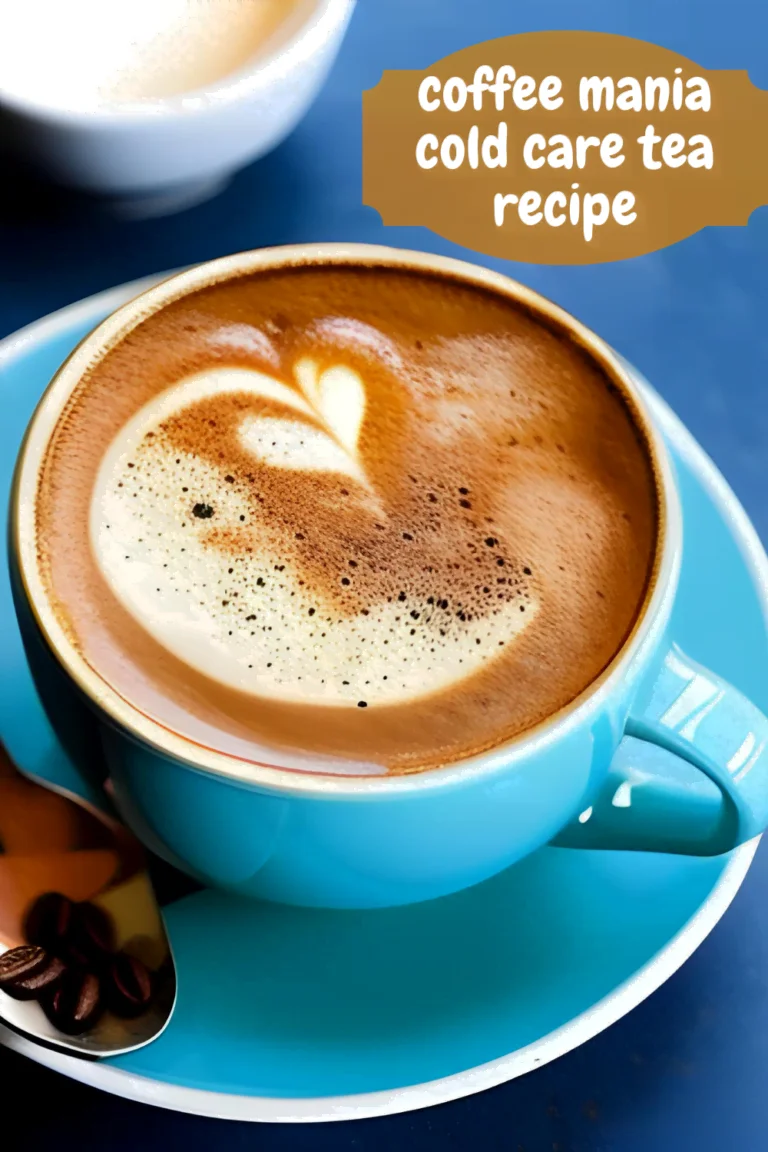 coffee mania cold care tea recipe