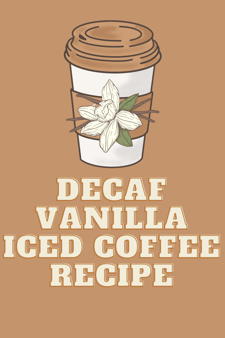 Decaf vanilla iced coffee recipe Decaf vanilla iced coffee recipe