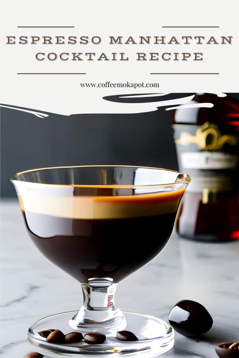 Espresso Manhattan Recipe: Bold, Smoky, and Robust