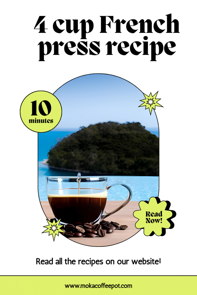 4 cup French press recipe: Instructions for a small group