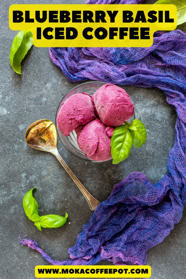 Blueberry Basil Iced Coffee: Berry Herb Awakening Blueberry Basil Iced Coffee: Berry Herb Awakening
