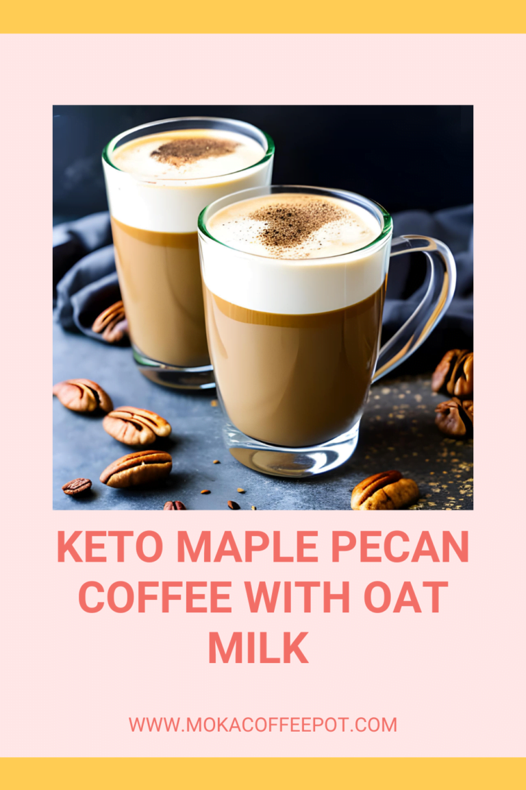 Keto Maple Pecan Coffee with oat milk