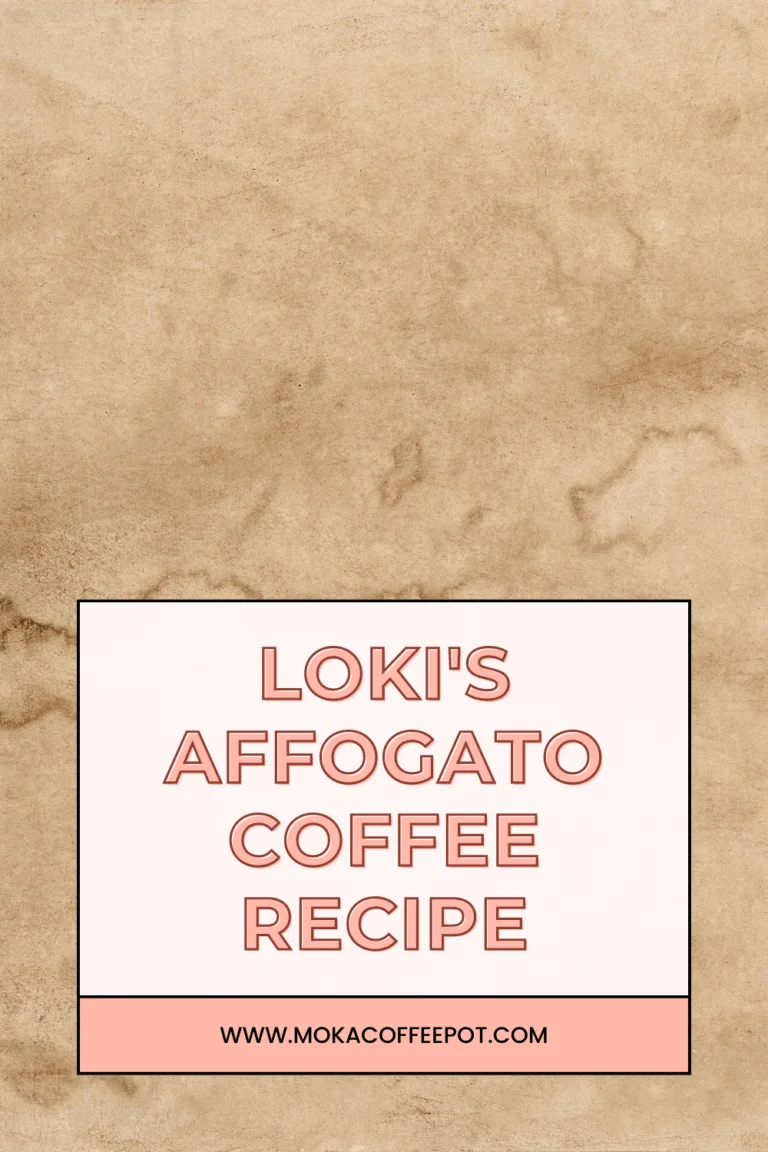 Loki’s Affogato coffee recipe