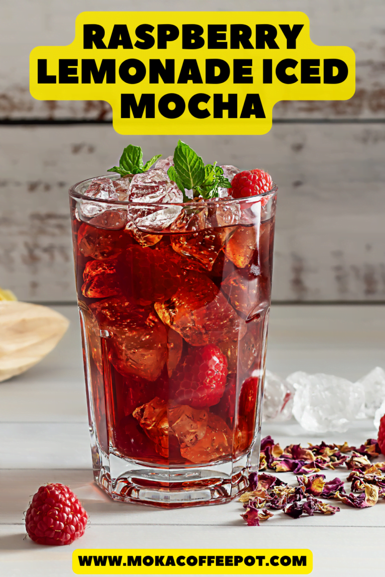 Raspberry Lemonade Iced Mocha: Berry Citrus Fusion