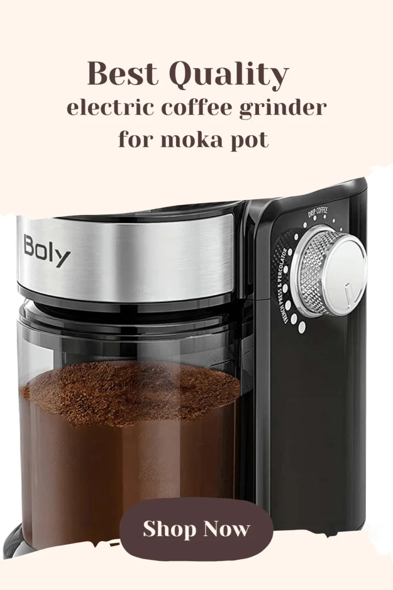 Best electric coffee grinder for moka pot : Grind to Perfection