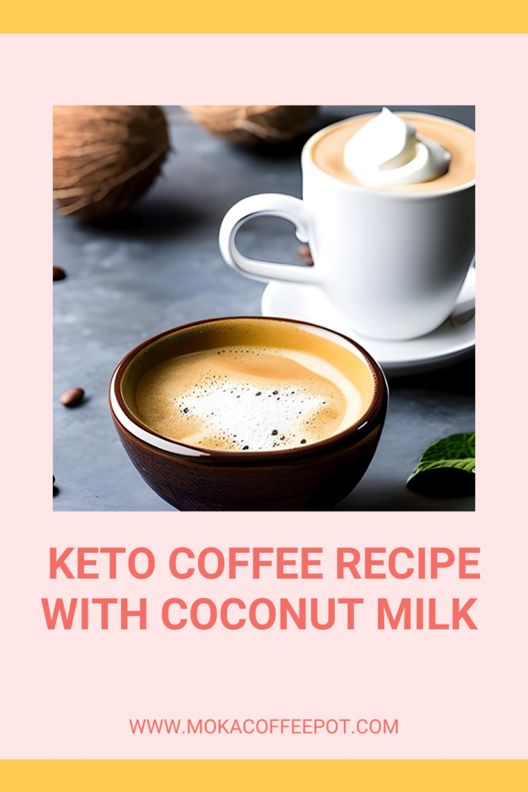 Keto coffee recipe with coconut milk