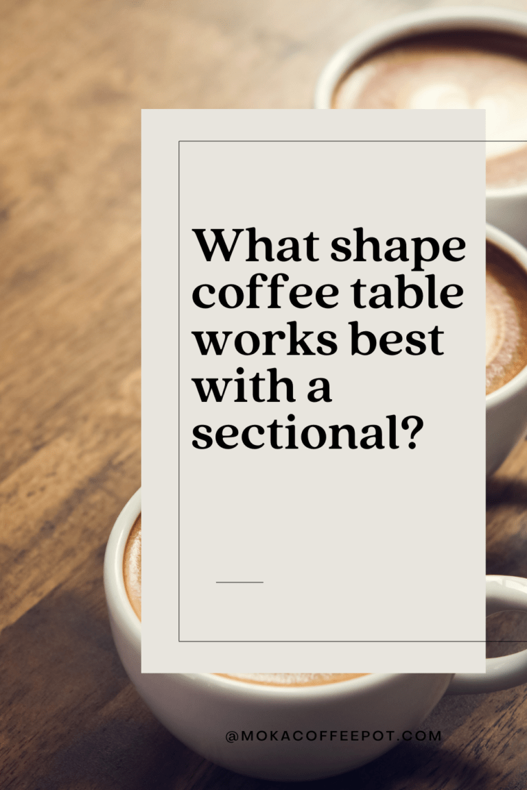 What size coffee table is best with a large sectional