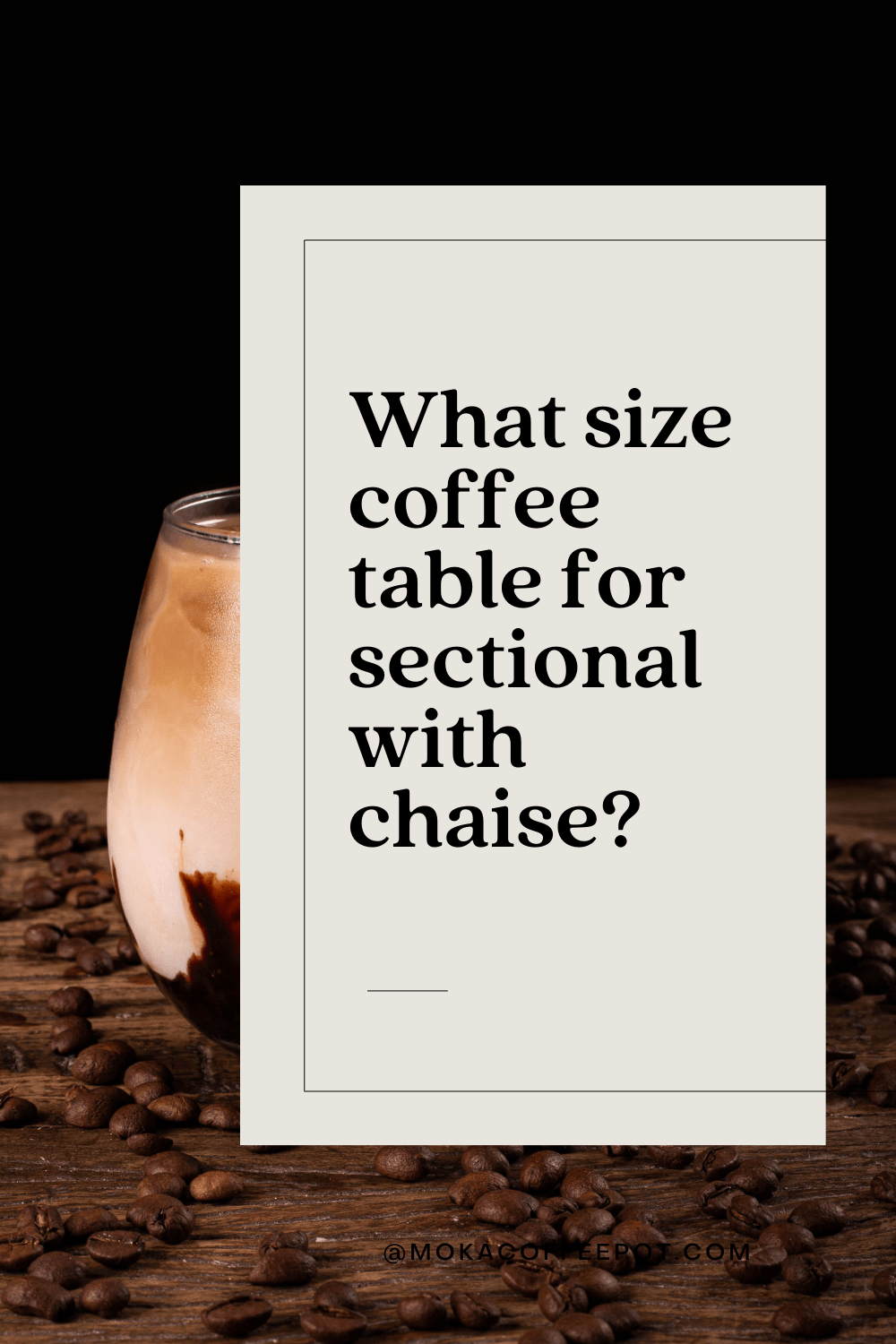 What size round coffee table for a sectional