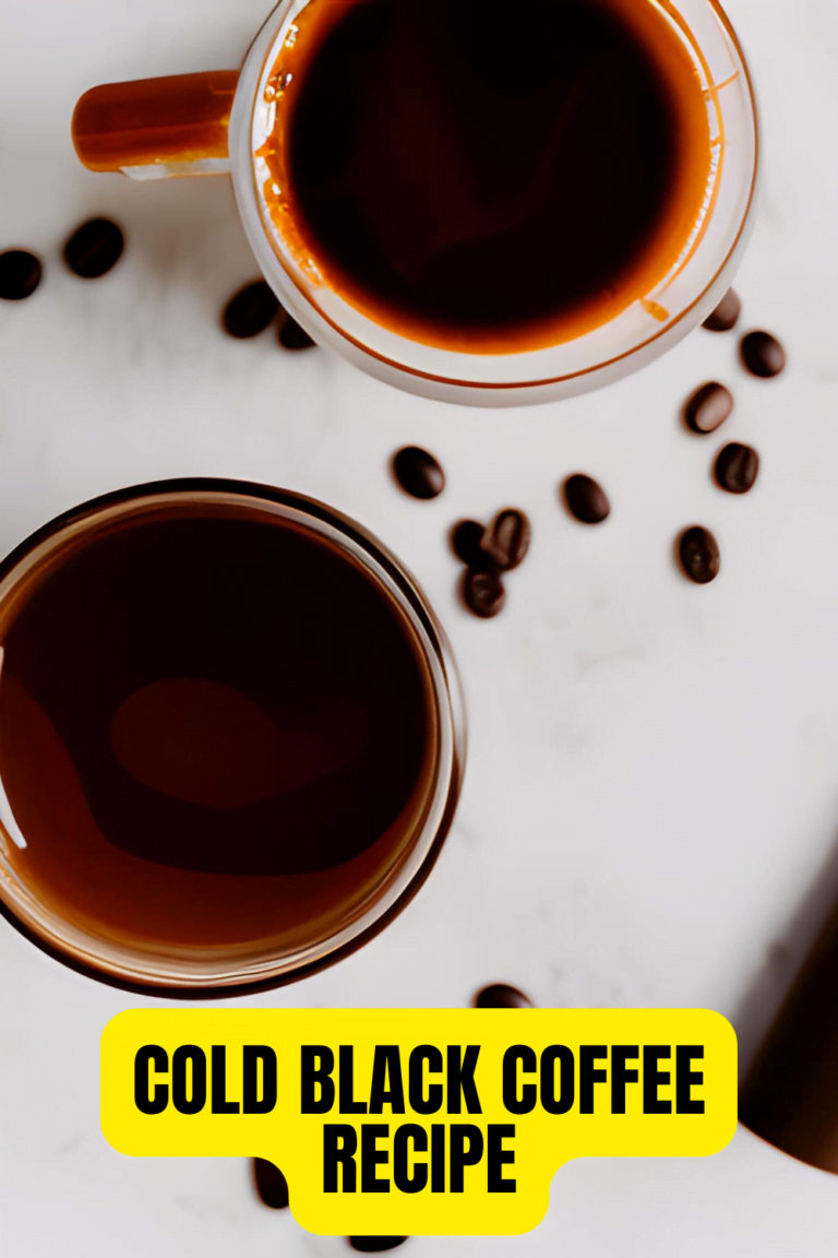Cold Black Coffee Recipe : Iced Perfection