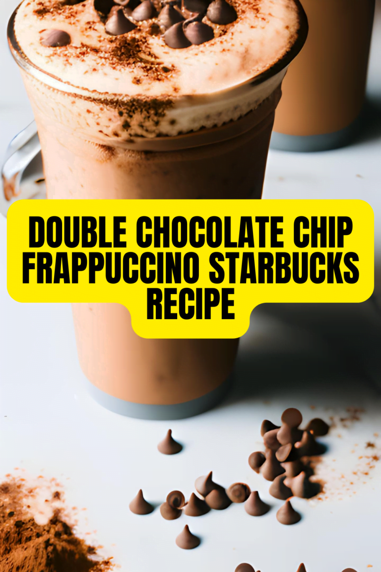 double chocolate chip frappuccino starbucks recipe