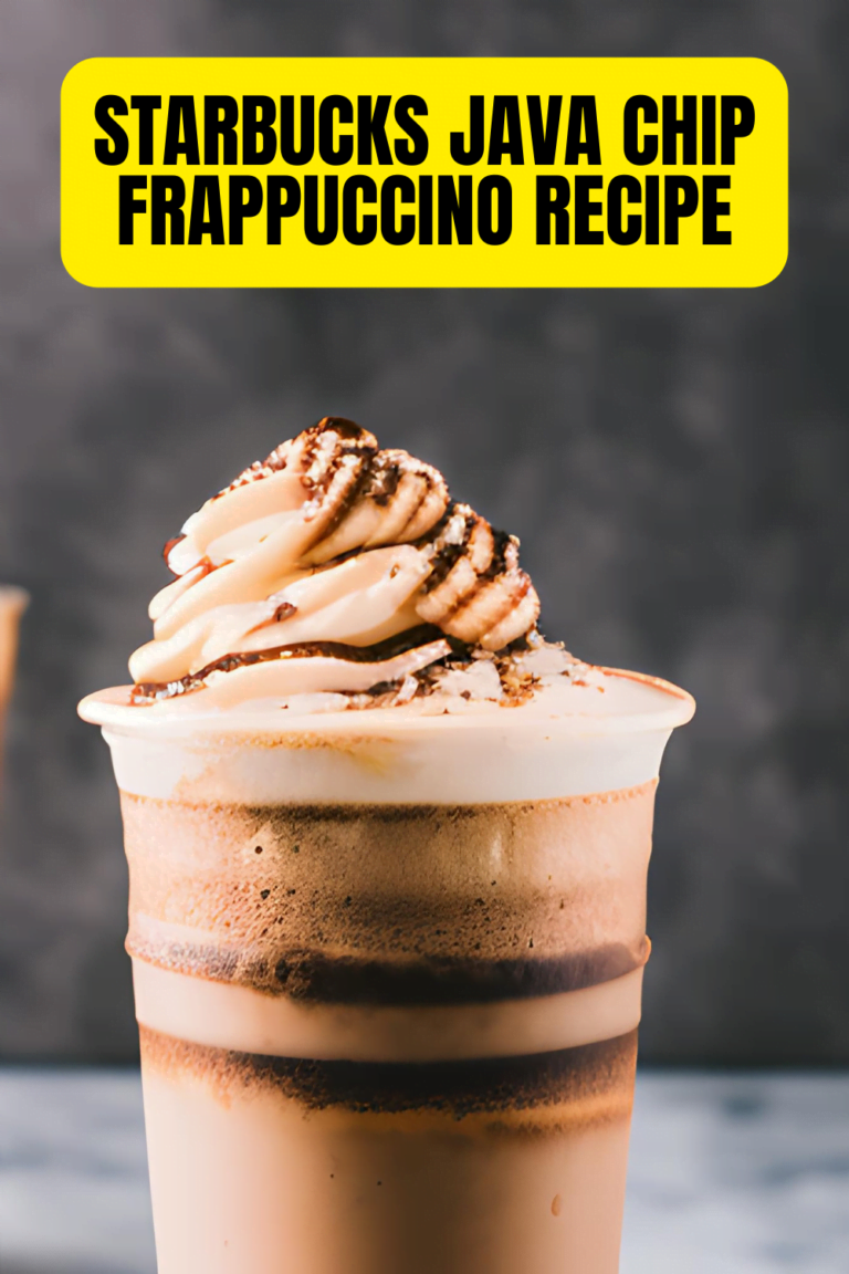 Starbucks Java Chip Frappuccino Recipe