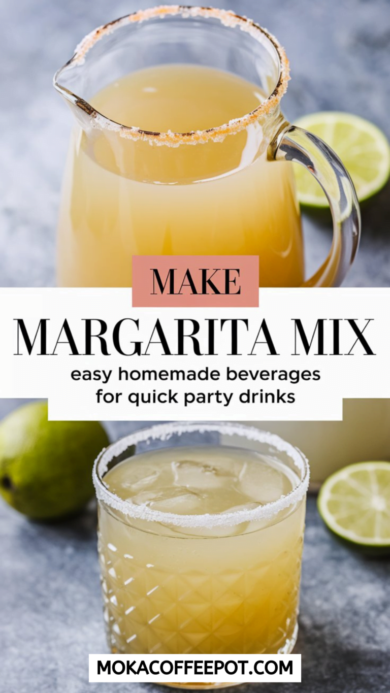 Make Margarita Mix with Lemon Infusion: Easy Homemade Beverages for Quick Party Drinks Make Margarita Mix with Lemon Infusion: Easy Homemade Beverages for Quick Party Drinks