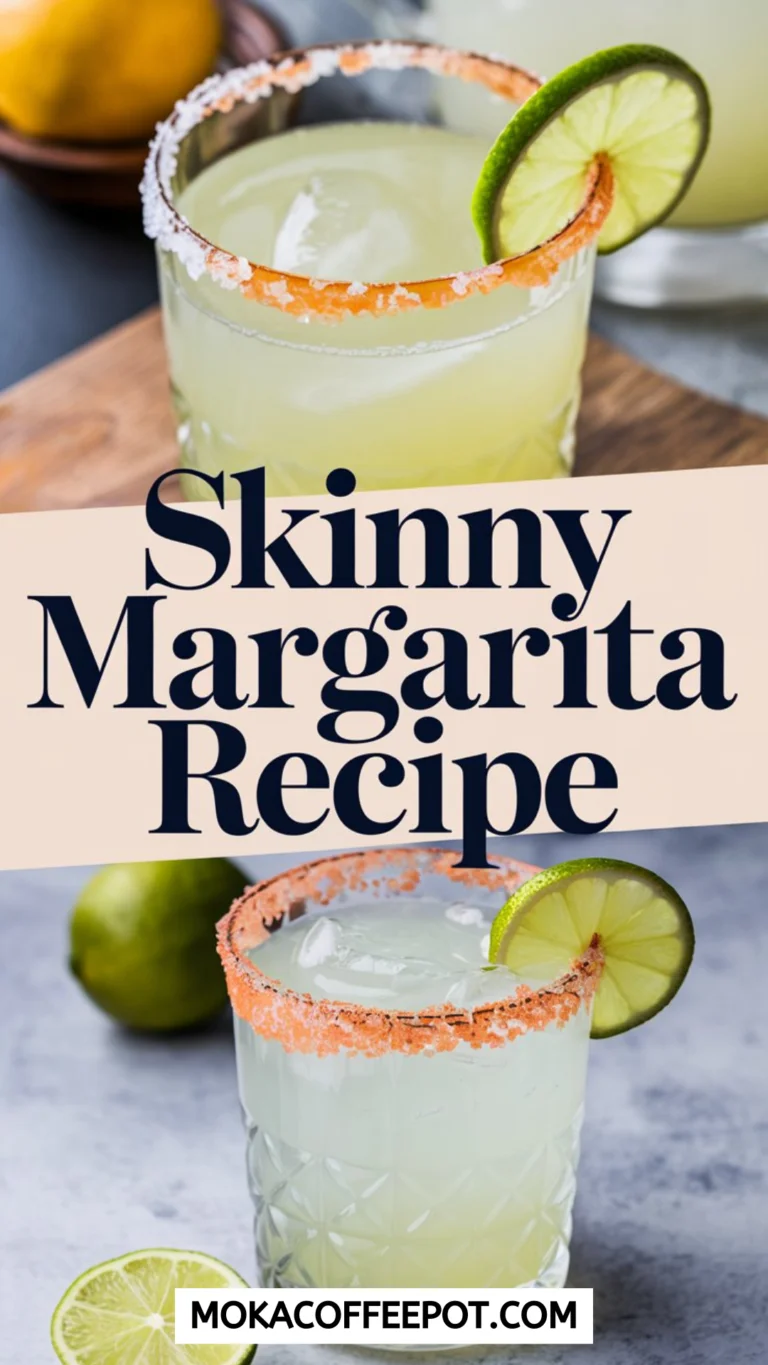 Skinny Margarita Recipe with Lemon Juice_ Fresh, Low-Calorie Beverage for Fun Parties