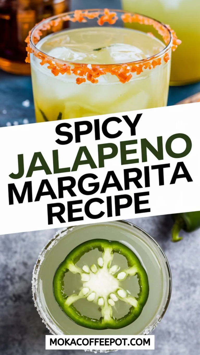 Spicy Jalapeno Margarita Recipe with Lime Salt Rim_ Blended Beverage with a Fresh and Tangy Kick