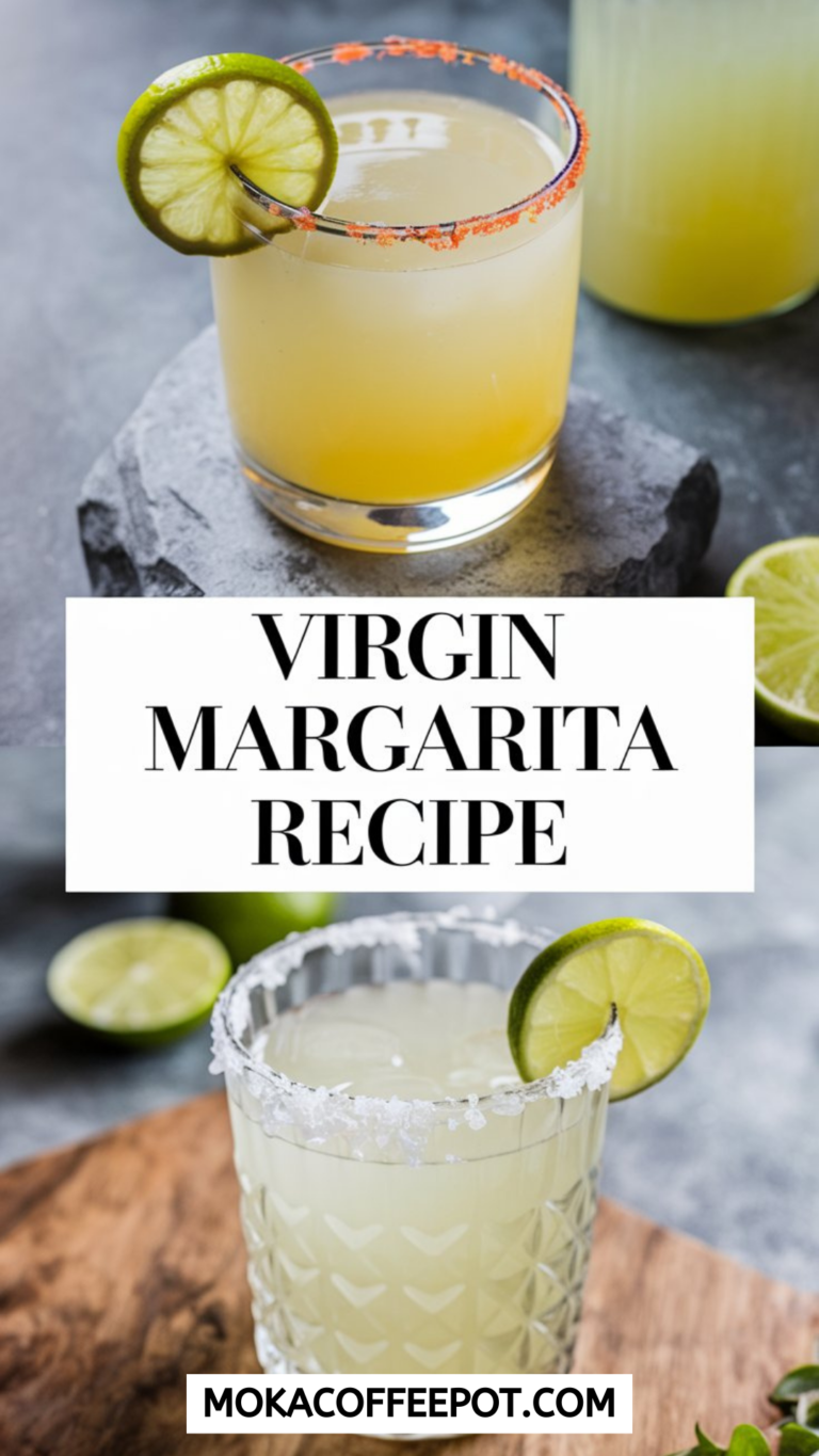 Virgin Margarita with Lemon and Lime Zest_ Easy, Non-Alcoholic Beverage for Fun Family Parties