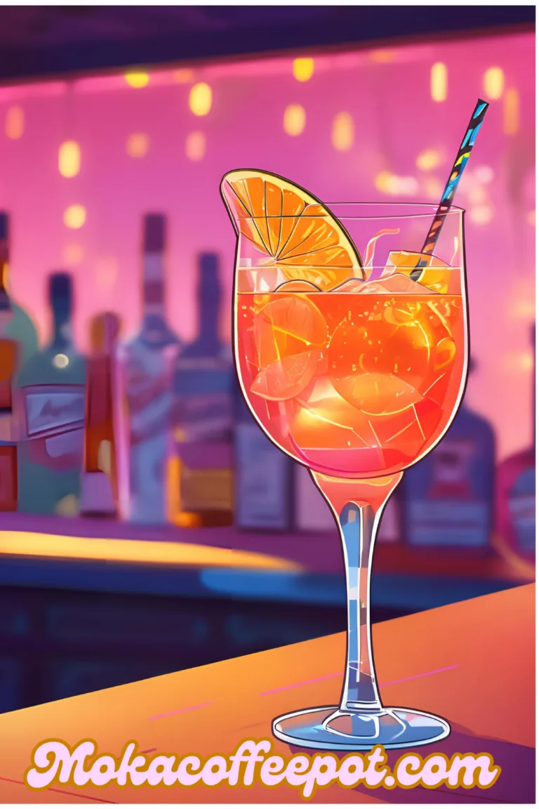 Cocktail With Aperol and Vodka Cocktail With Aperol and Vodka