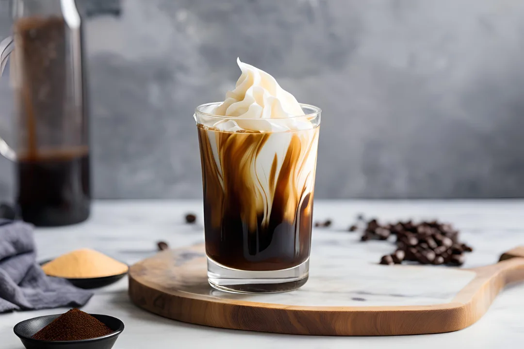 8 - Smooth, creamy top layer blending gently with the bold cold brew