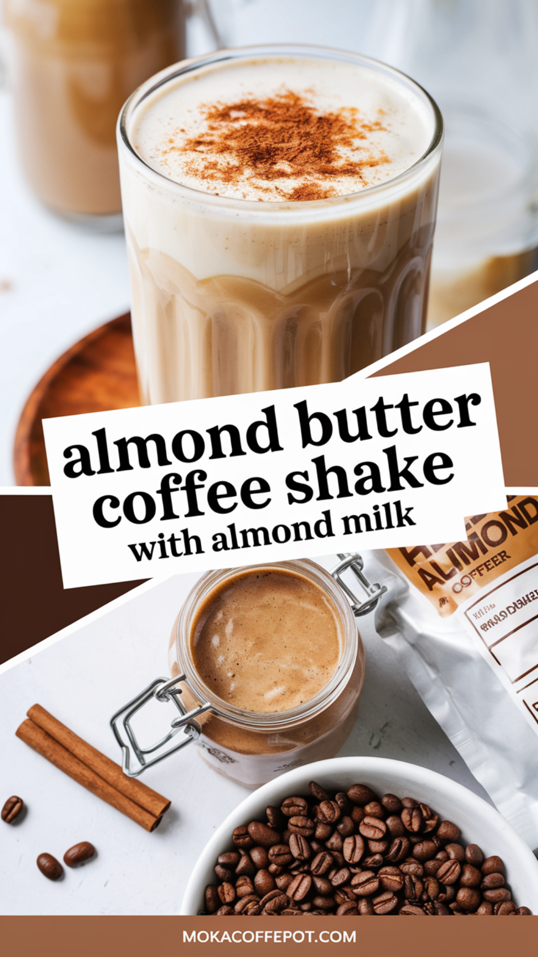 Almond Butter Coffee Shake with Almond Milk